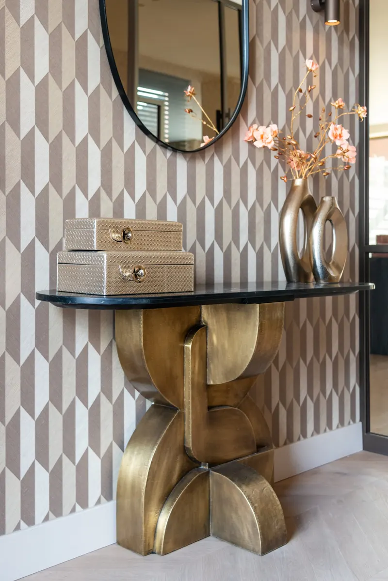 Aufbewahrungsbox Trace, goldfarben, groß von Richmond Interiors, Wohnbeispiel 9, im Wohnraum