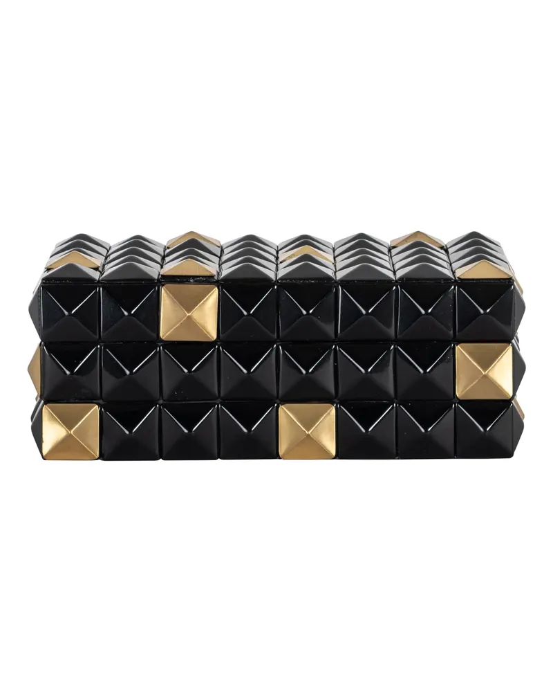 Aufbewahrungsbox Velicia, Schwarz/Goldfarben von Richmond Interiors