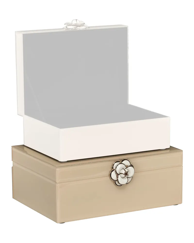 Aufbewahrungsdose Abbey, Elfenbeinfarben, groß von Richmond Interiors, Produktansicht 5