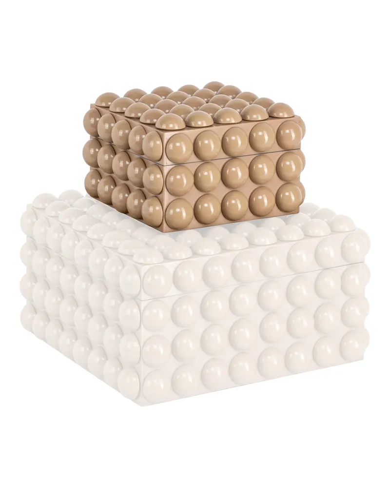 Aufbewahrungsdose Ash, Beige, klein von Richmond Interiors, Produktansicht 4