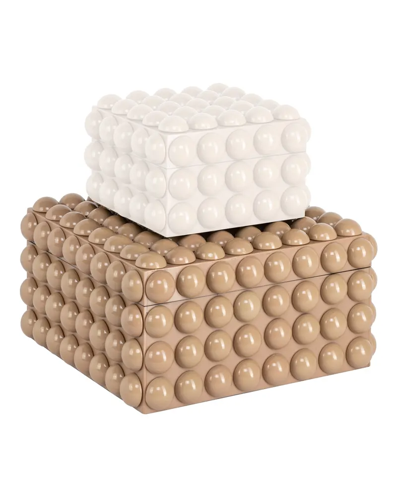 Aufbewahrungsdose Ash, Beige, groß von Richmond Interiors, Produktansicht 4