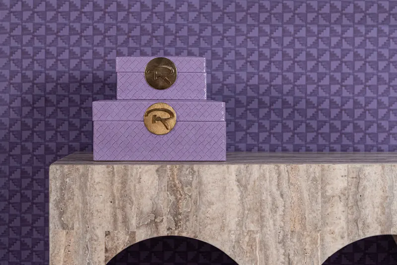 Aufbewahrungsdose Joelle, Violett, klein von Richmond Interiors, Wohnbeispiel 8, im Wohnraum