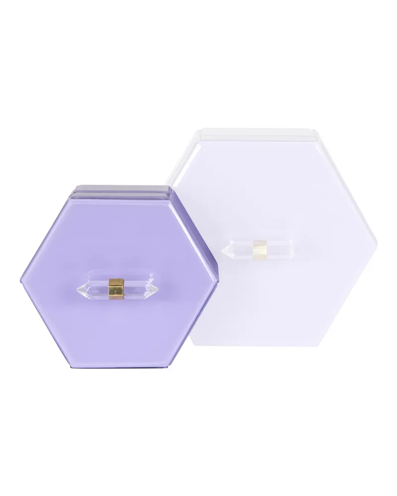 Aufbewahrungsbox Jutta, Violett, klein von Richmond Interiors, Produktansicht 6