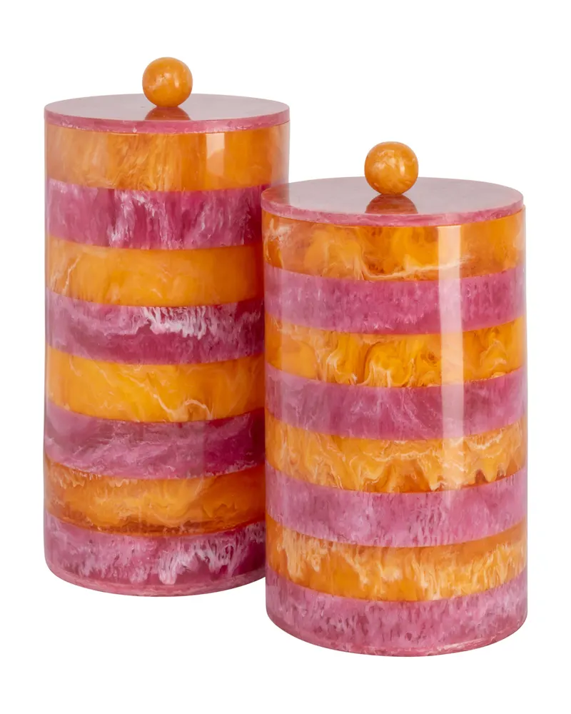 Aufbewahrungsdose Lilybelle klein, Rosa/Orange von Richmond Interiors, Produktansicht 4