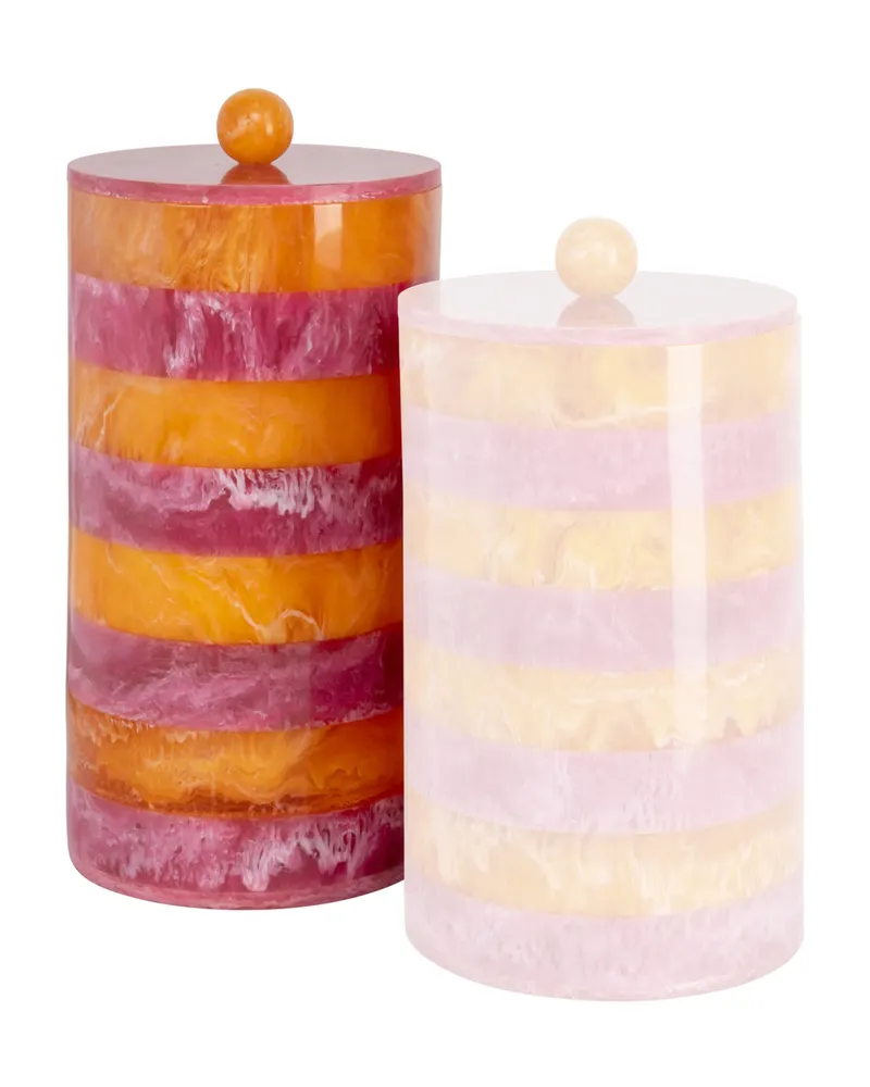 Aufbewahrungsdose Lilybelle groß, Rosa/Orange von Richmond Interiors, Produktansicht 3