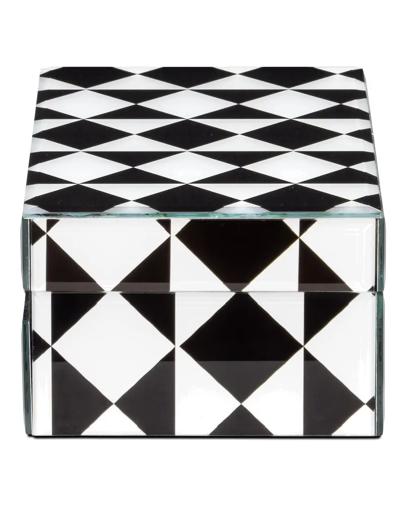 Aufbewahrungsbox Silas schwarz/weiß klein von Richmond Interiors, Produktansicht 2