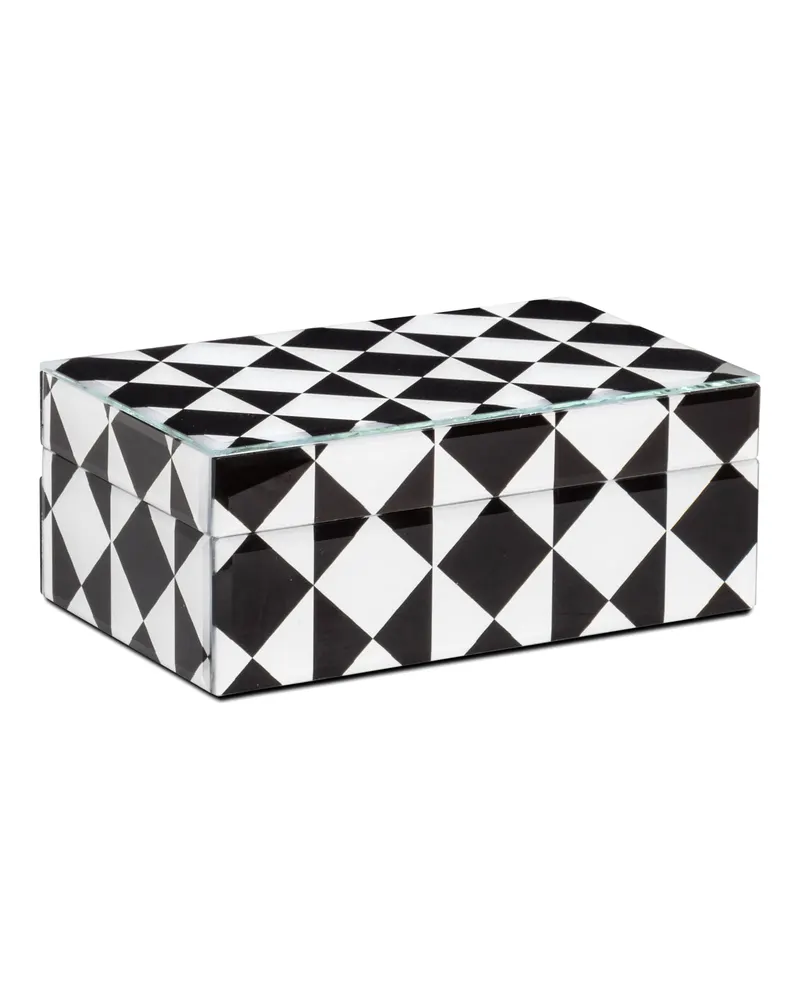 Aufbewahrungsbox Silas schwarz/weiß klein von Richmond Interiors, Produktansicht 3