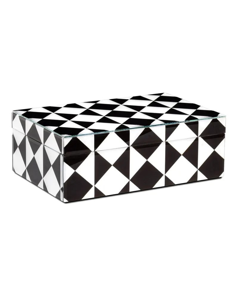 Aufbewahrungsbox Silas, schwarz/weiß, groß von Richmond Interiors, Produktansicht 3