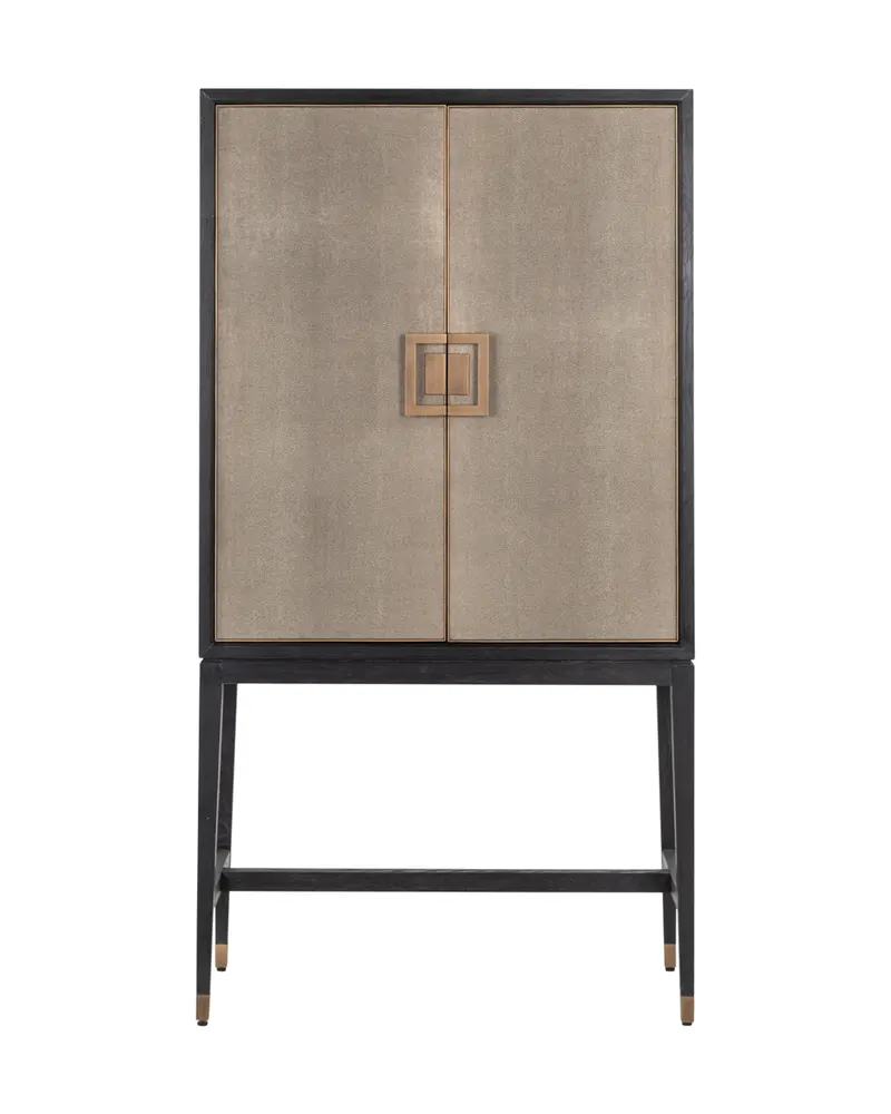 Aufbewahrungsschrank Bloomville, Brass Shagreen von Richmond Interiors