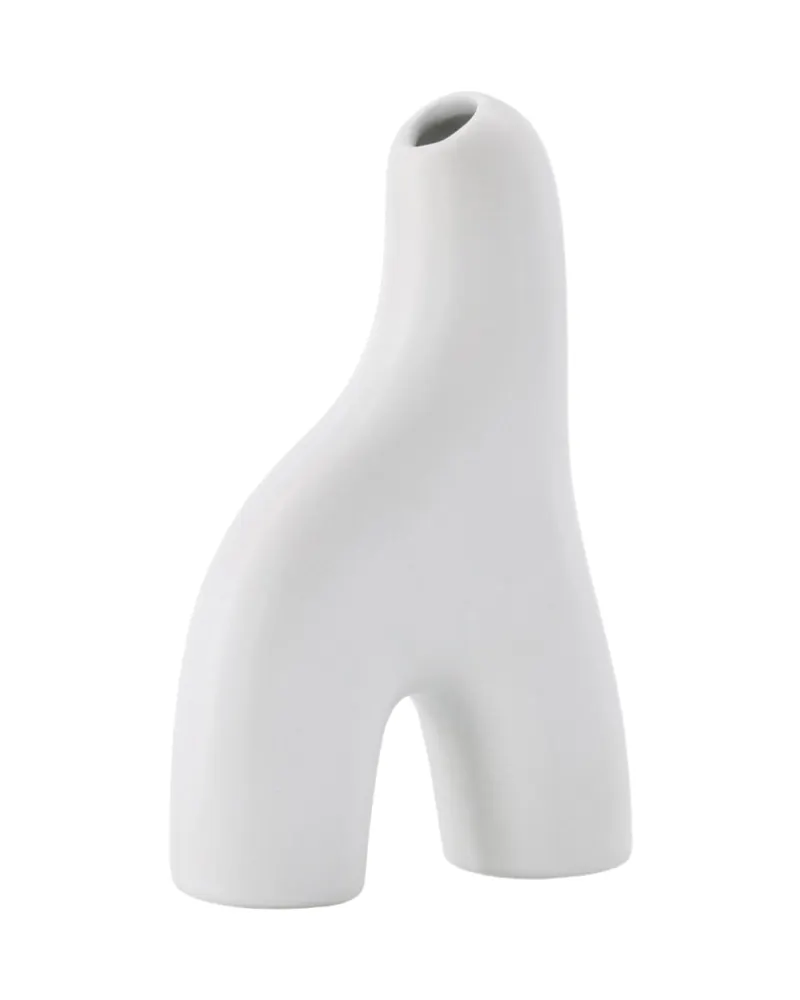 Aya kleine Vase in Bogenform aus Steinzeug, Ansicht 9