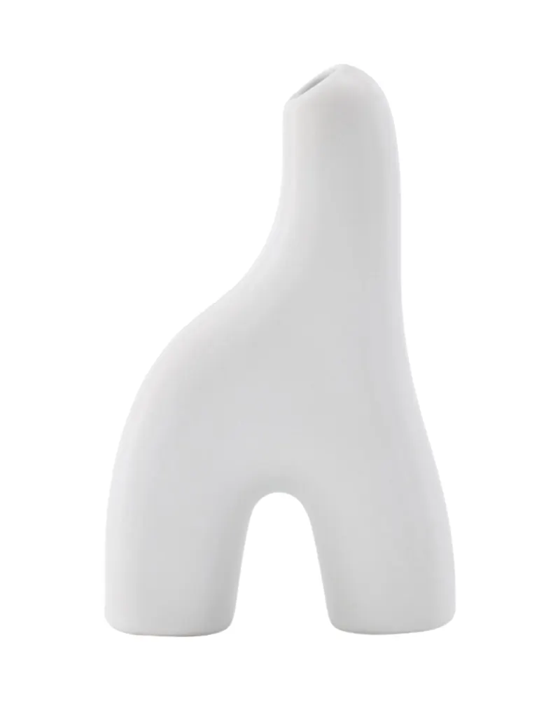 Aya kleine Vase in Bogenform aus Steinzeug, Ansicht 10
