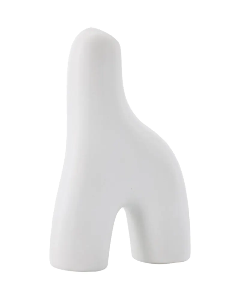 Aya kleine Vase in Bogenform aus Steinzeug, Ansicht 2