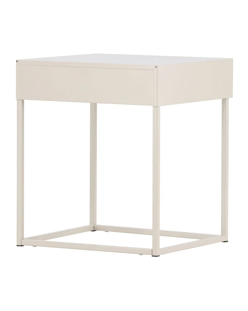 Bakal Nachttisch mit Stahlgestell in 43 × 41 cm, Beige, Ansicht 10