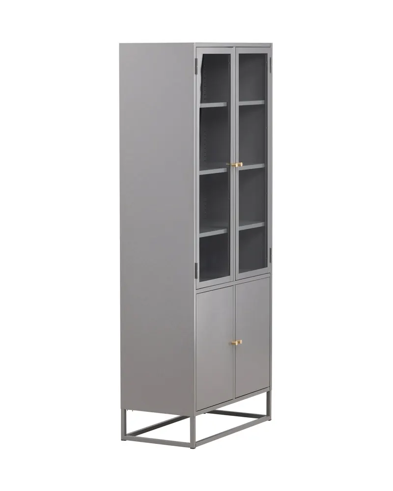Bakal Regal mit Glastüren aus Stahl in 41 × 190 × 80 cm, Ansicht 11