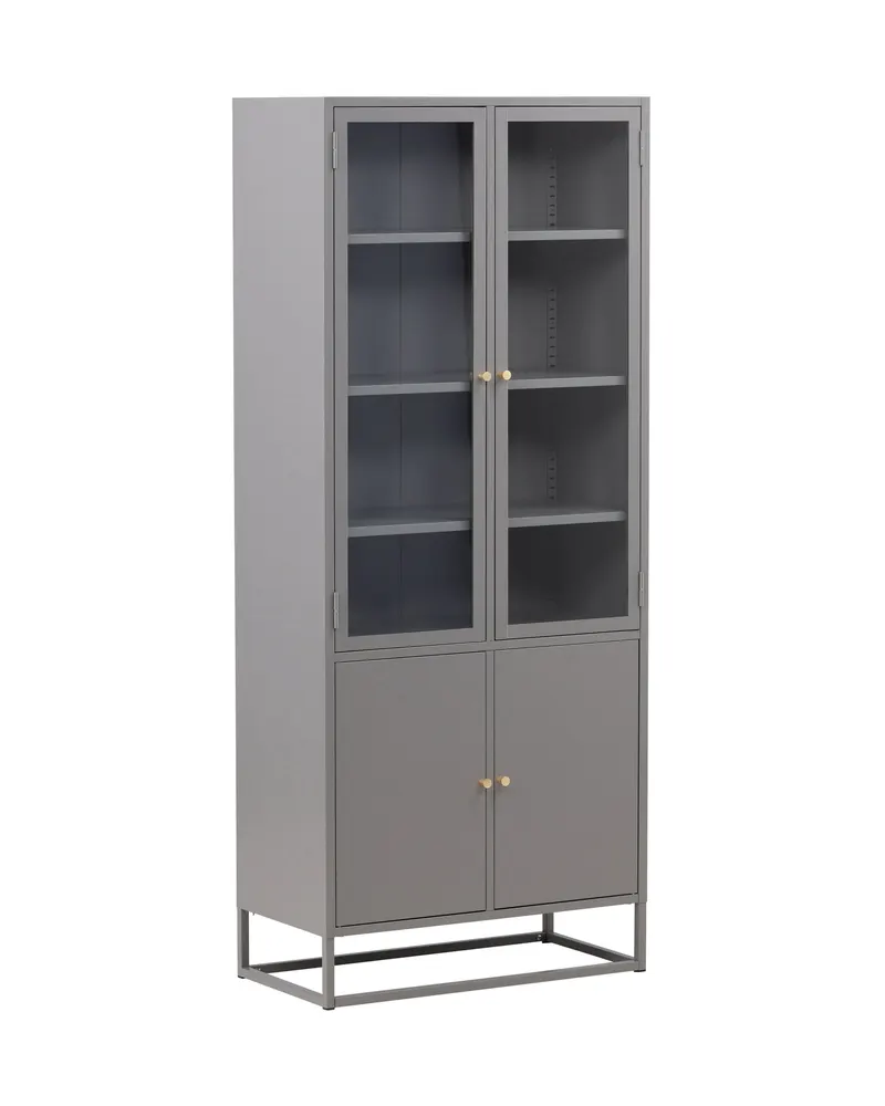 Bakal Regal mit Glastüren aus Stahl in 41 × 190 × 80 cm, Ansicht 12