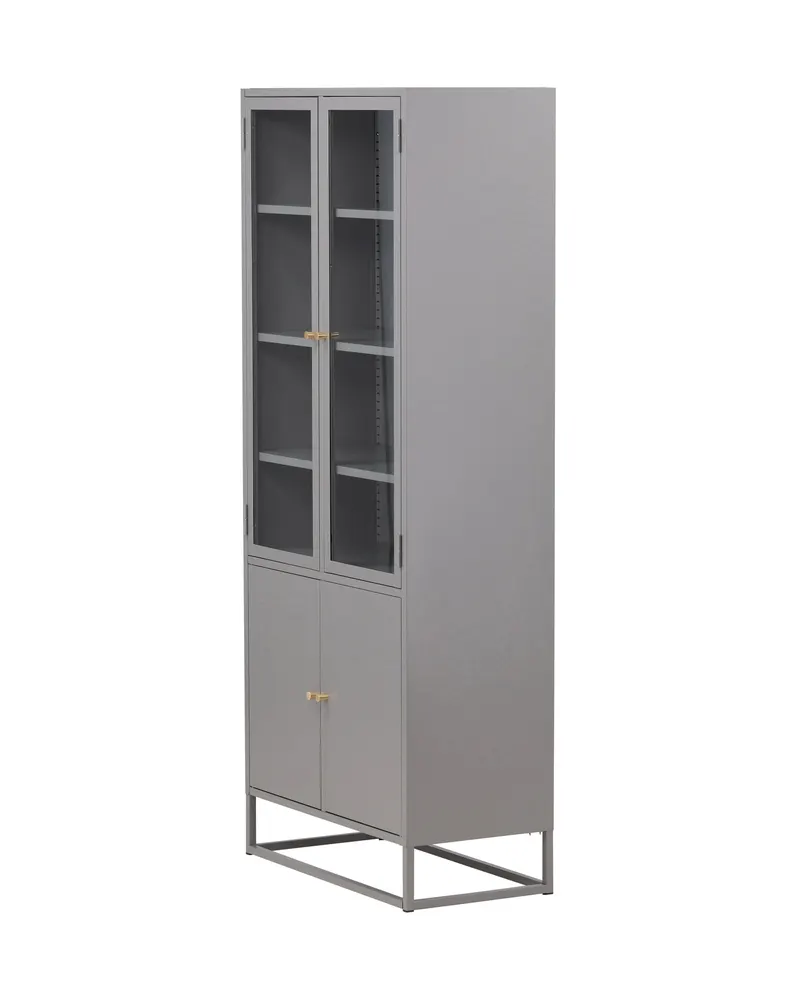 Bakal Regal mit Glastüren aus Stahl in 40,5 × 190 × 80 cm, Ansicht 8