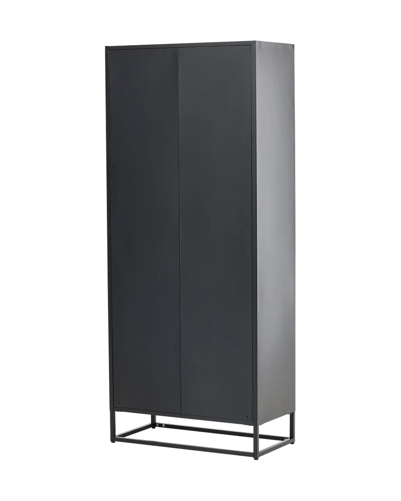 Bakal Sideboard aus Stahl mit Glastüren in 40,5 × 190 × 80 cm, Schwarz, Ansicht 11