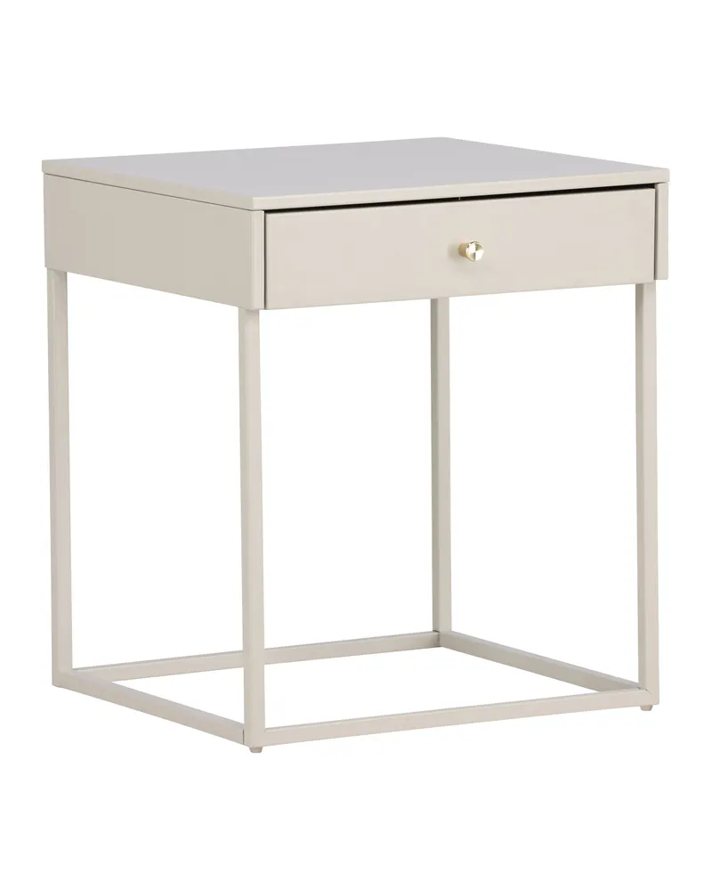 Bakal Sideboard aus Stahl mit Glastüren in 41 × 50 × 43 cm, Beige, Ansicht 2