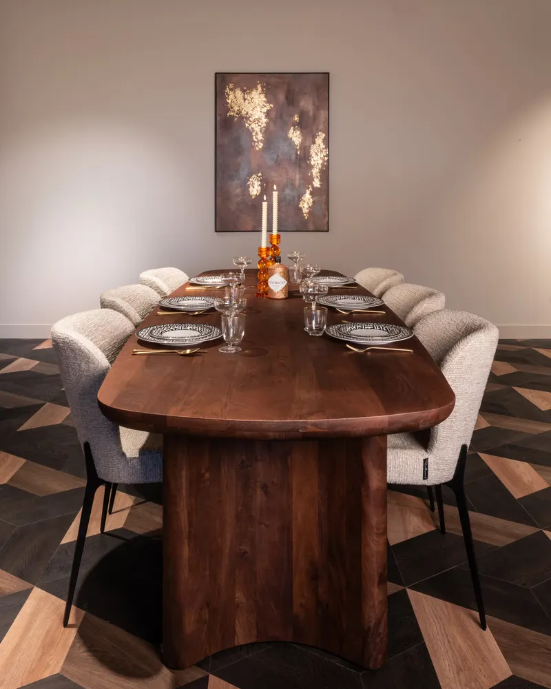 Esstisch Baldwin 270 cm in Spicebrown von Richmond Interiors, Wohnbeispiel 6, im Wohnraum