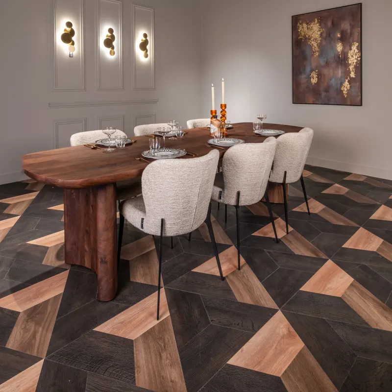 Esszimmerstuhl Sergio, Natural linear von Richmond Interiors, Wohnbeispiel 11, im Wohnraum