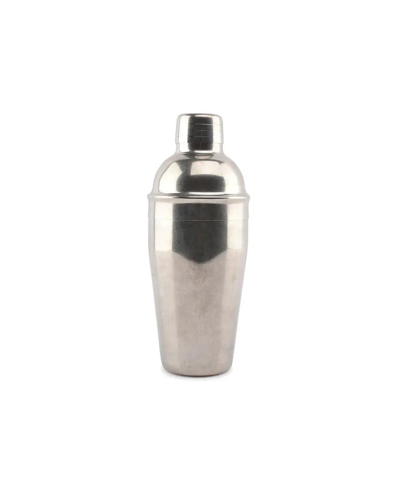 Bar Cocktailshaker in Vintage-Optik oder Schwarz, Antiksilber