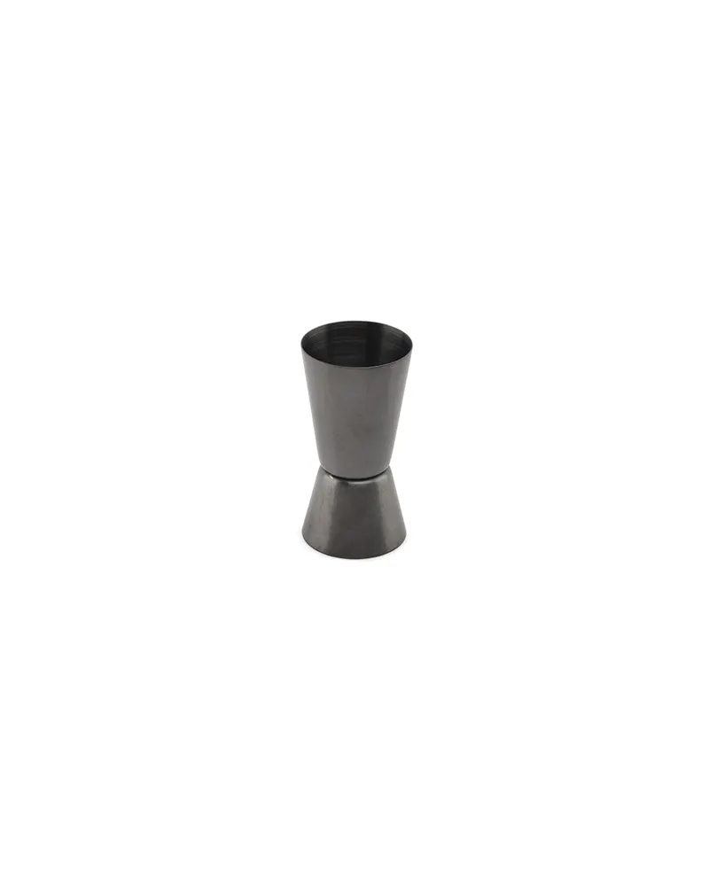 Bar Jigger aus Edelstahl in Vintage-Optik, 50 ml und 30 ml, Antiksilber