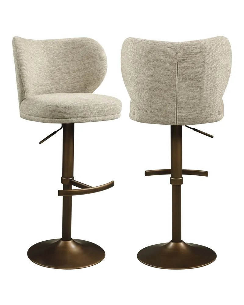 Barhocker Amely, Natural softweave, drehbar von Richmond Interiors, Produktansicht 2