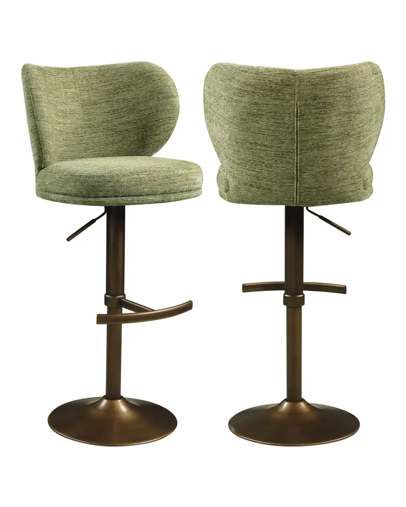 Barhocker Amely, Pistache softweave, drehbar von Richmond Interiors, Produktansicht 2