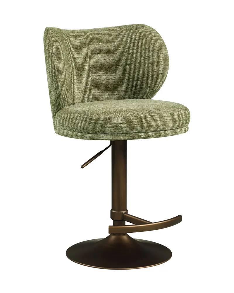 Barhocker Amely, Pistache softweave, drehbar von Richmond Interiors, Produktansicht 4