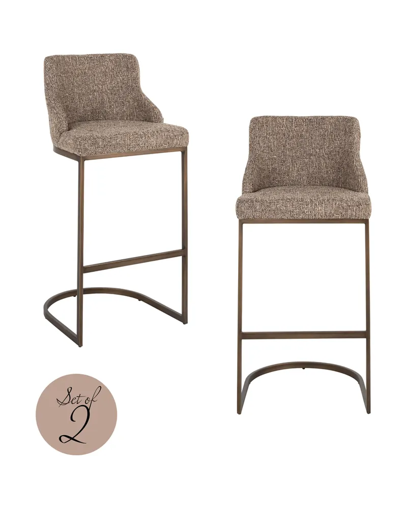 Barhocker Bolton, Brown tweed von Richmond Interiors, Produktansicht 2