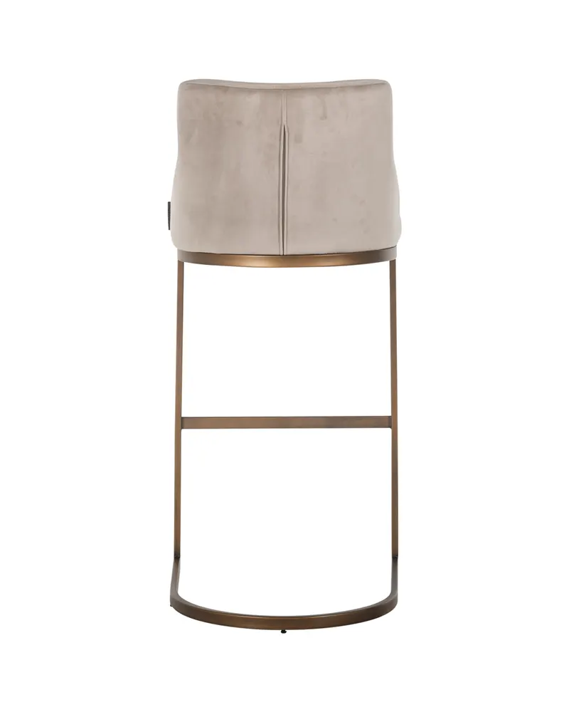 Barhocker Bolton, Khaki velvet, feuerhemmend von Richmond Interiors, Produktansicht 5