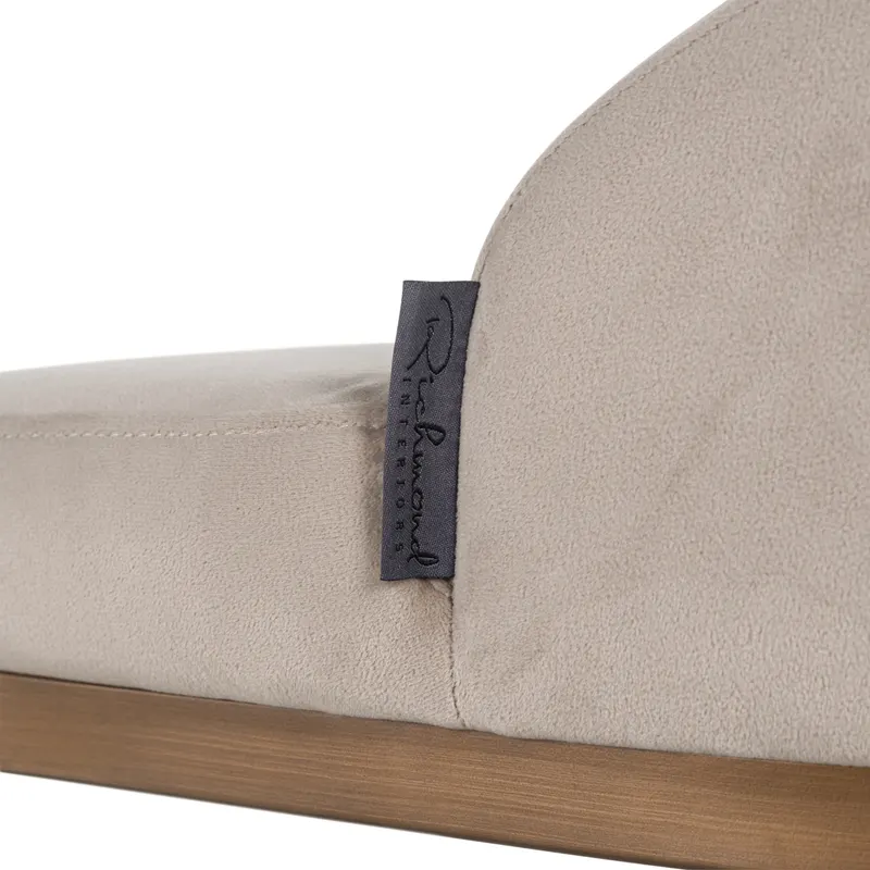 Barhocker Bolton, Khaki velvet, feuerhemmend von Richmond Interiors, Produktansicht 6