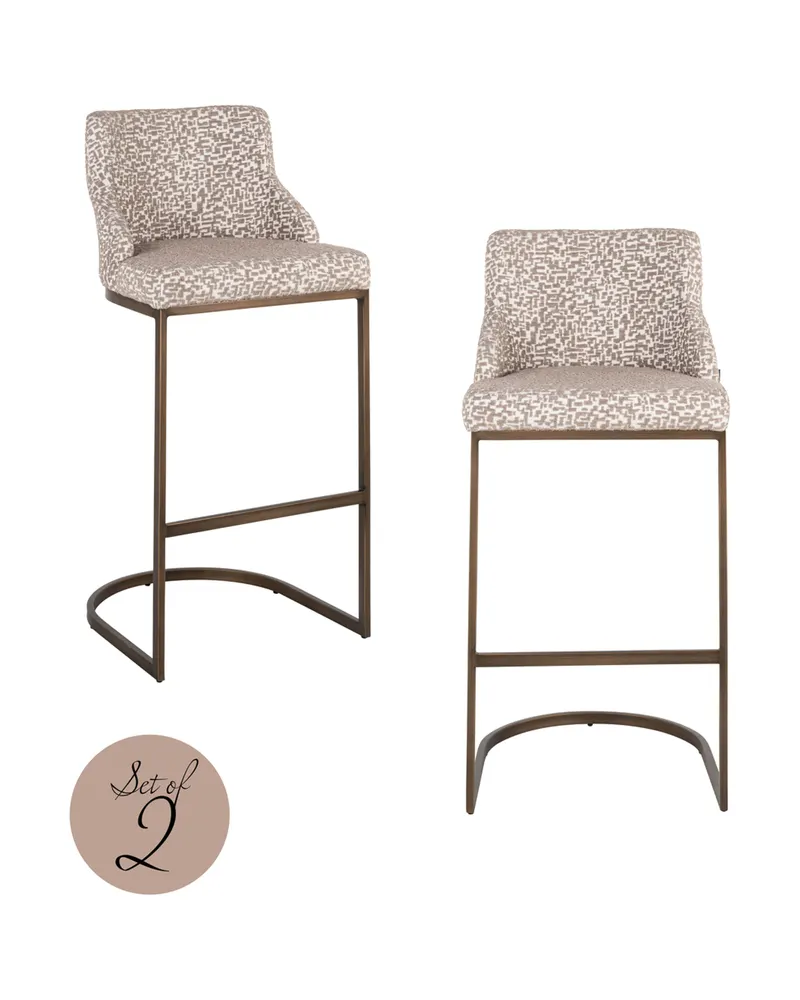 Barhocker Bolton, Natural geo von Richmond Interiors, Produktansicht 2