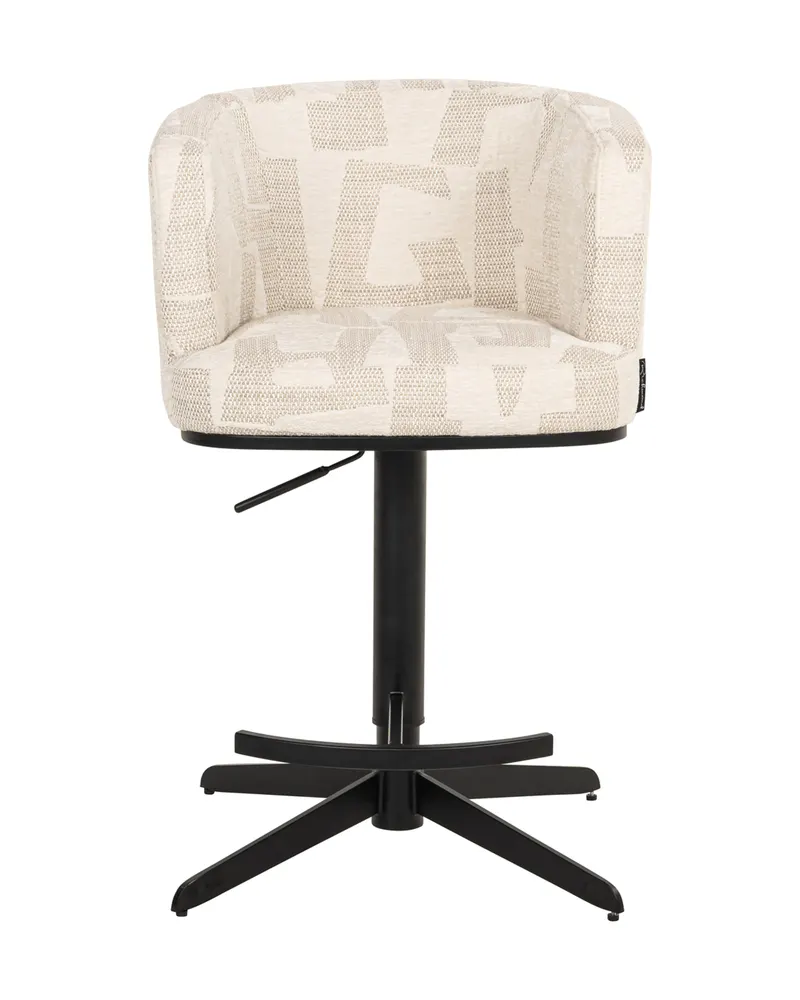 Barhocker Cheyenne mit drehbarer Sitzfunktion, Beige graffic