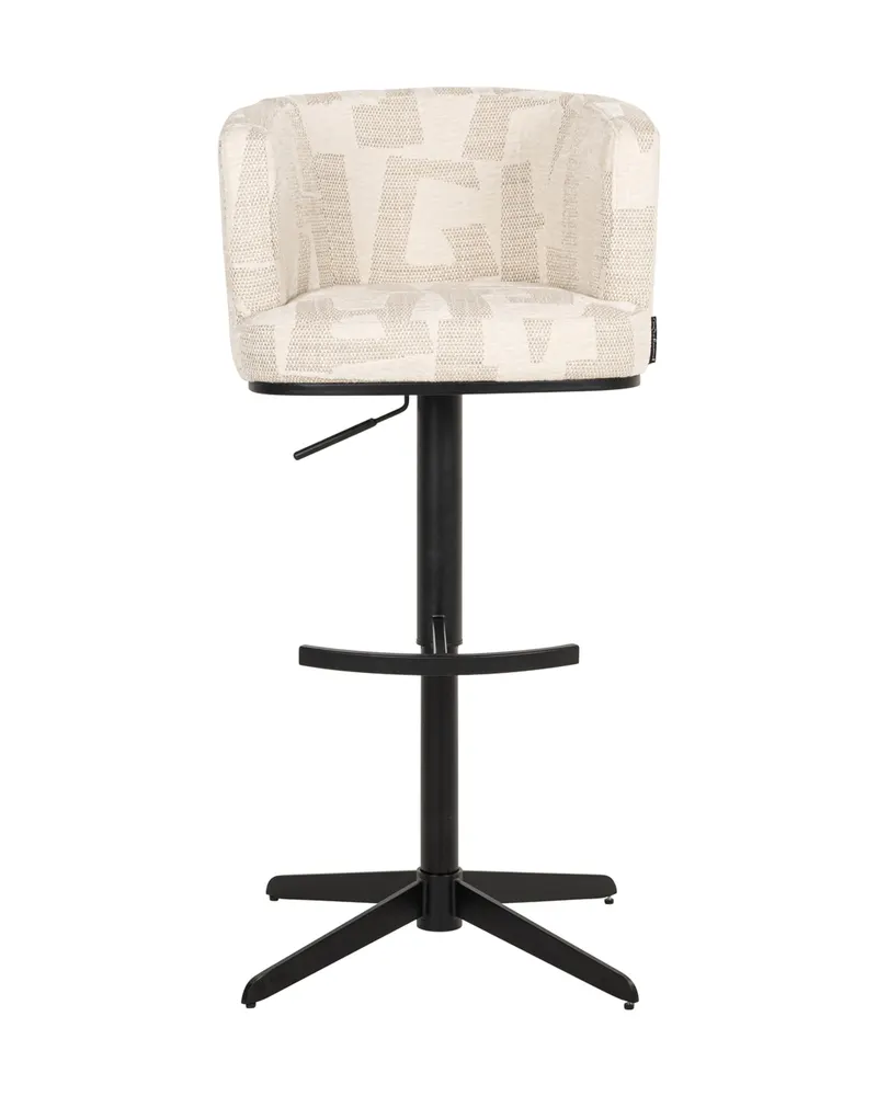 Barhocker Cheyenne, Beige graffic, drehbar von Richmond Interiors, Produktansicht 2
