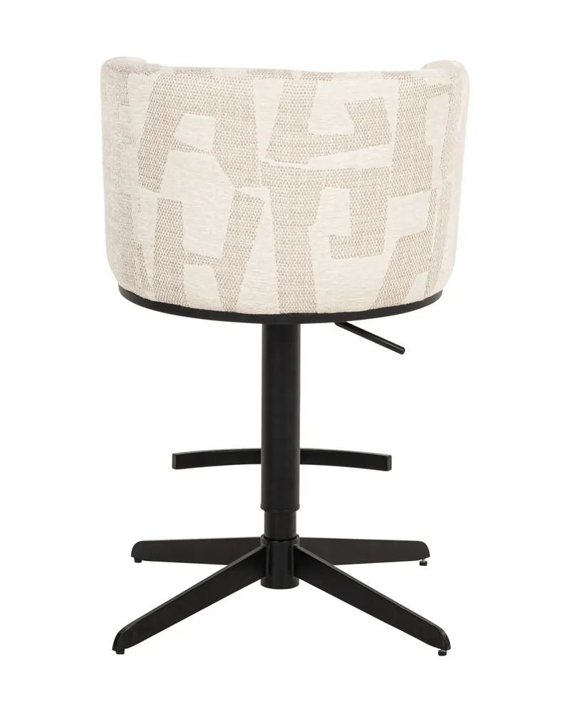 Barhocker Cheyenne, Beige graffic, drehbar von Richmond Interiors, Produktansicht 6
