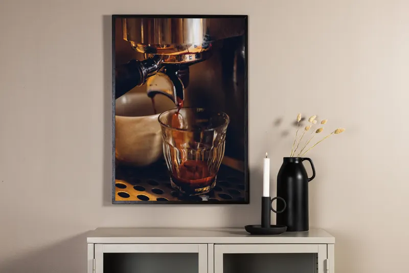 Barrista Poster für Küche und Essbereich in 40 × 30 cm, Braun, im Wohnraum, Ansicht 2