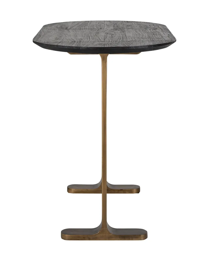 Bartisch Revelin, Schwarz/Goldfarben von Richmond Interiors, Produktansicht 3
