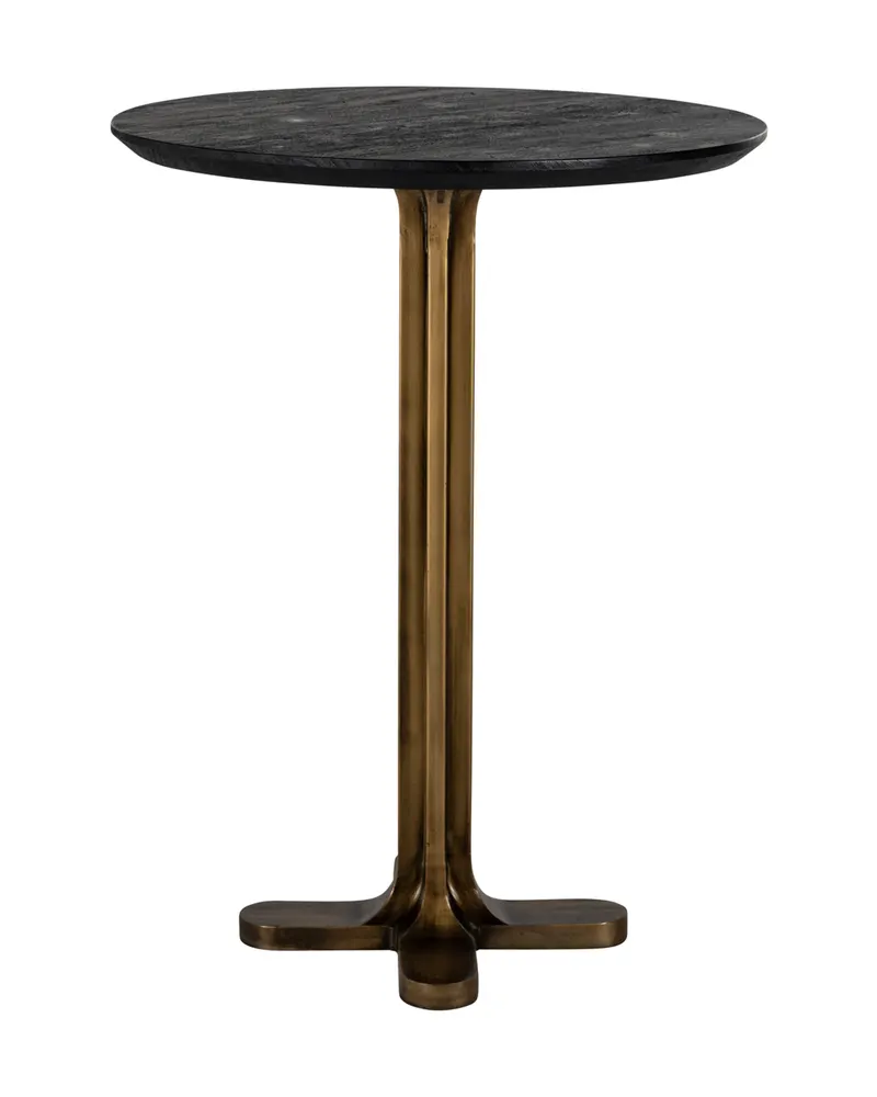 Bartisch Revelin, Schwarz/Goldfarben, 81Ø cm von Richmond Interiors, Produktansicht 2