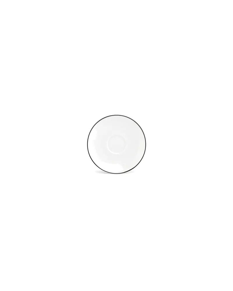 Basic White Mokka-Untertasse aus Porzellan, Ø 12,5 cm, Weiß