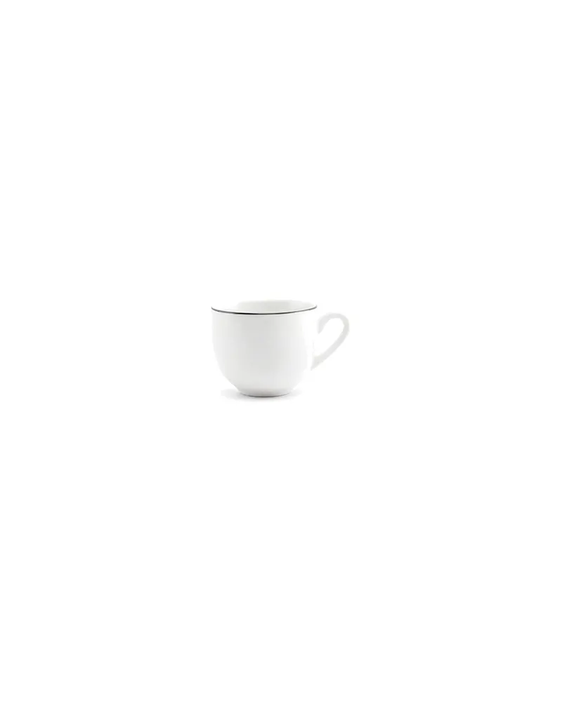 Basic White Mokkatasse aus weißem Porzellan, 100 ml, Weiß