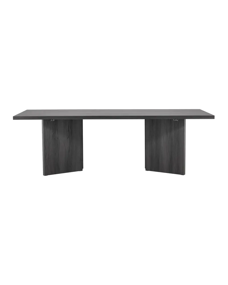 Bassholmen rechteckiger Esstisch in 240 × 100 cm, Schwarz, Ansicht 1