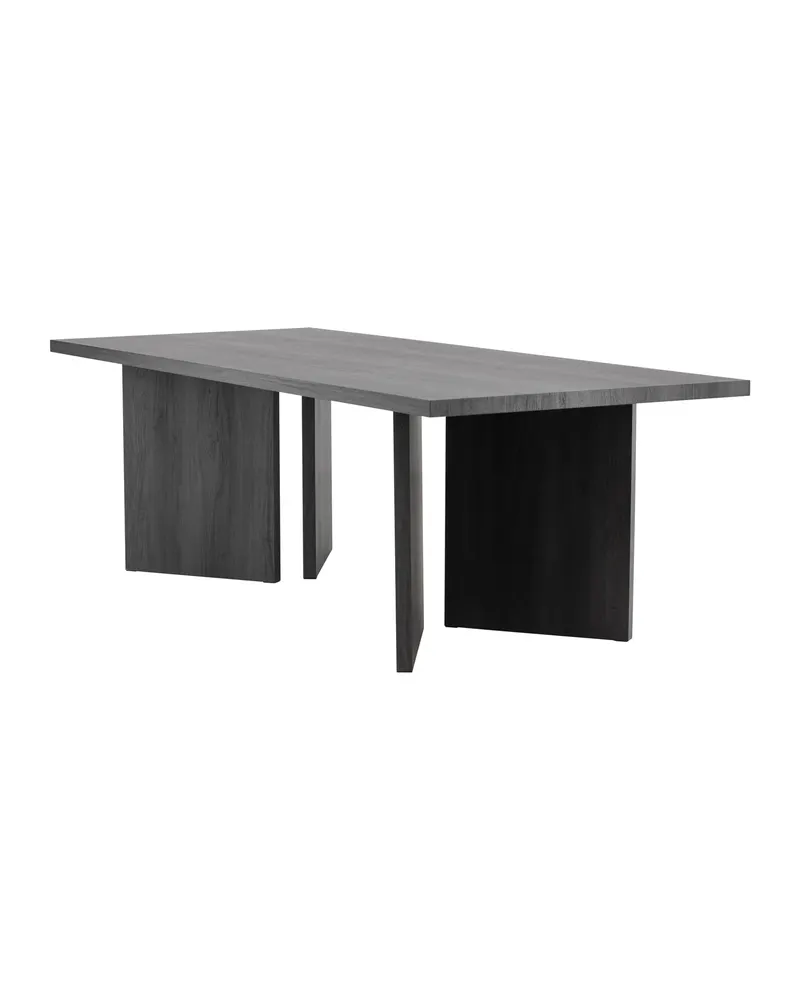 Bassholmen rechteckiger Esstisch in 240 × 100 cm, Schwarz, Ansicht 6