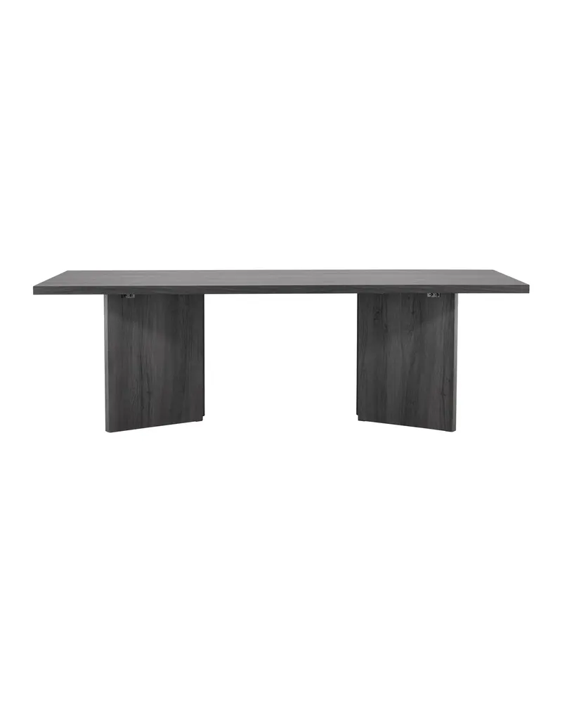 Bassholmen rechteckiger Esstisch in 240 × 100 cm, Schwarz, Ansicht 10