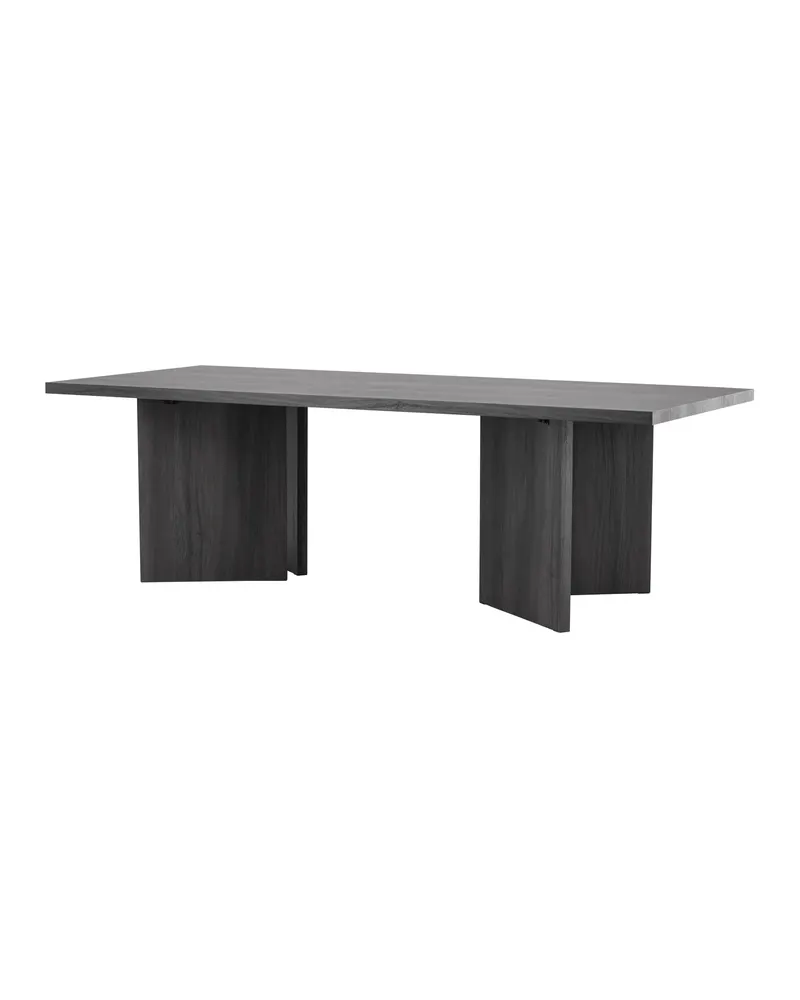 Bassholmen rechteckiger Esstisch in 240 × 100 cm, Schwarz, Ansicht 11