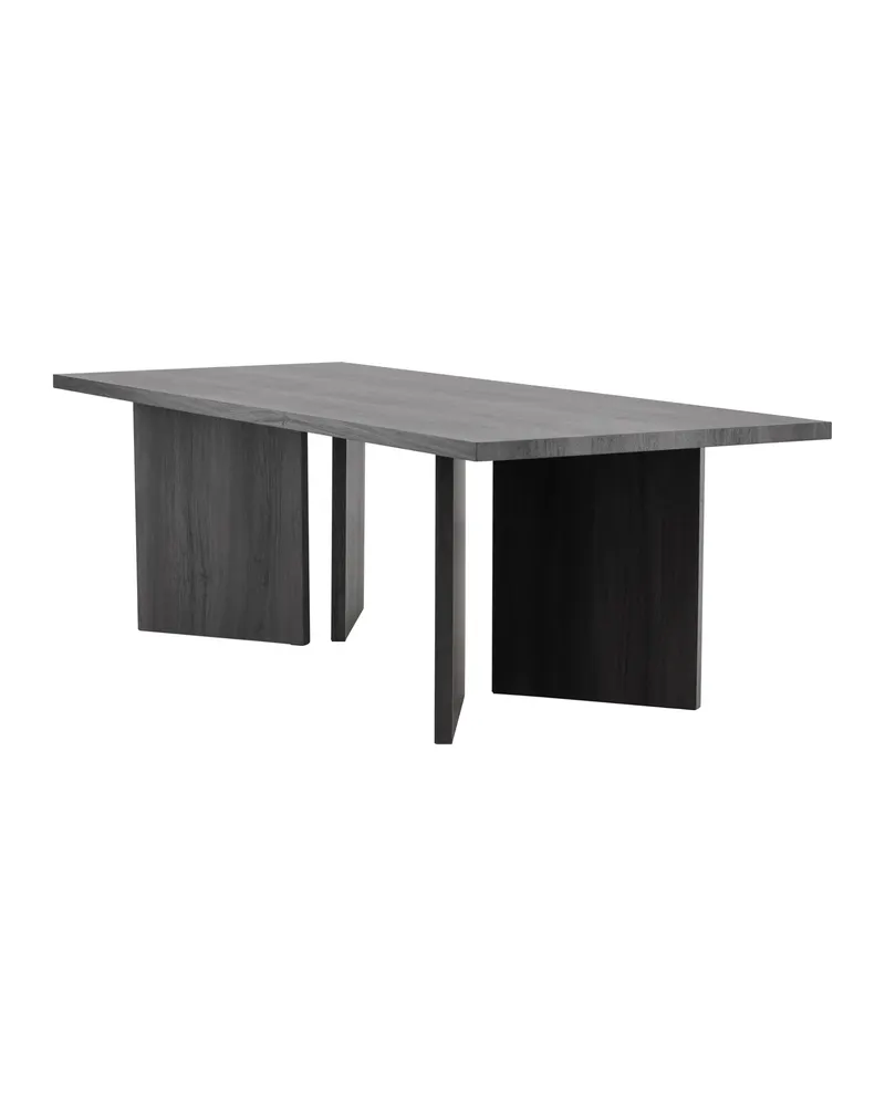 Bassholmen rechteckiger Esstisch in 240 × 100 cm, Schwarz, Ansicht 12