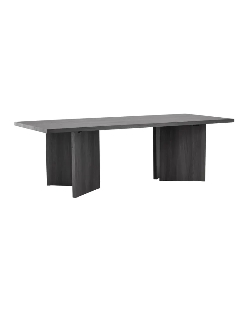 Bassholmen rechteckiger Esstisch in 240 × 100 cm, Schwarz, Ansicht 2