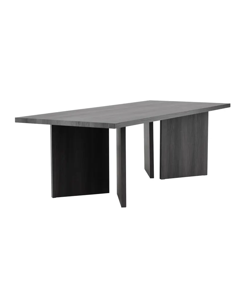 Bassholmen rechteckiger Esstisch in 240 × 100 cm, Schwarz, Ansicht 3