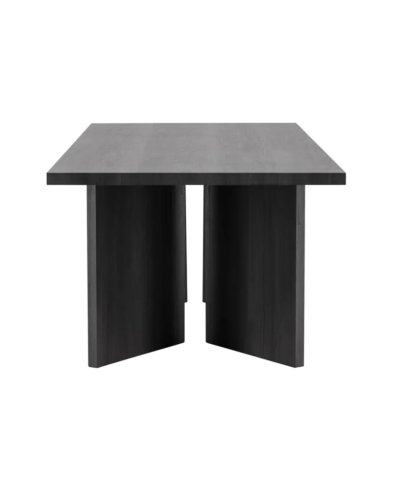 Bassholmen rechteckiger Esstisch in 240 × 100 cm, Schwarz, Ansicht 4