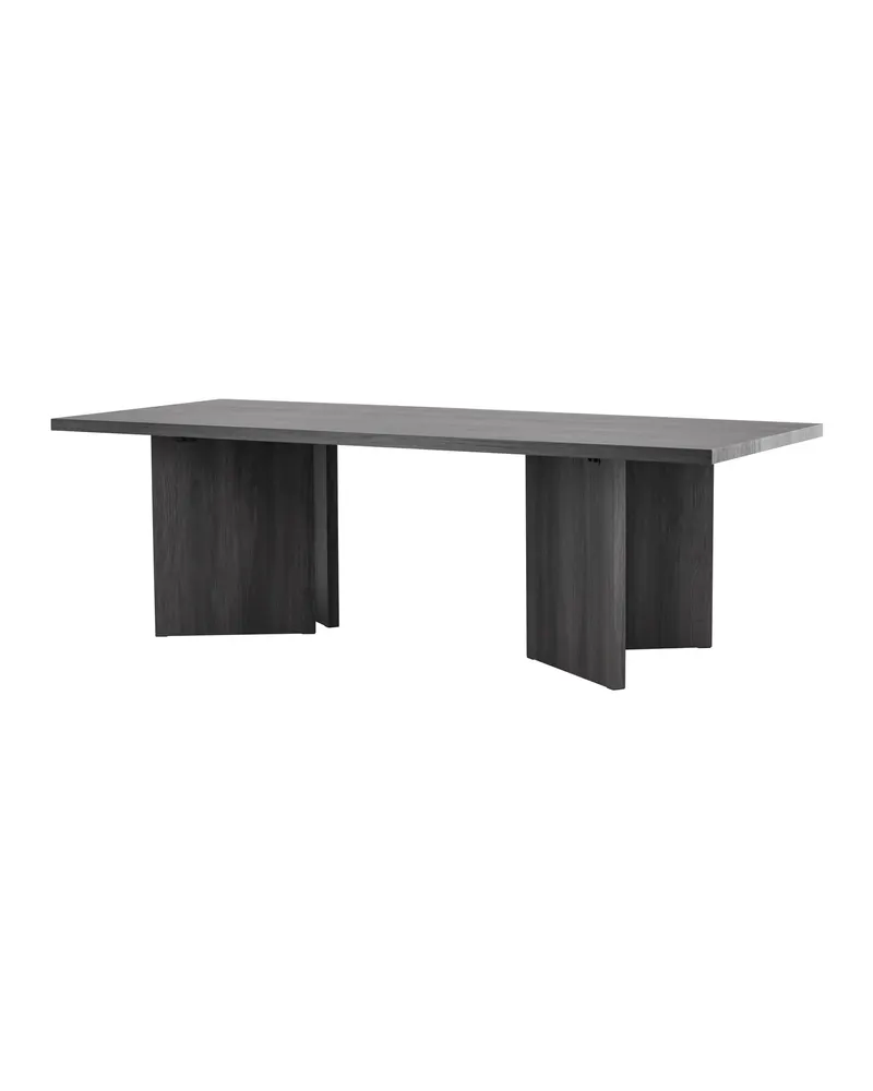 Bassholmen rechteckiger Esstisch in 240 × 100 cm, Schwarz, Ansicht 5